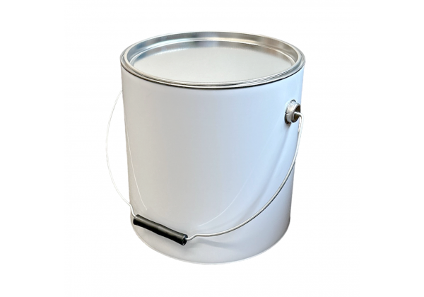 Round Tinplate Lever Lid Tin - 10 Litre 